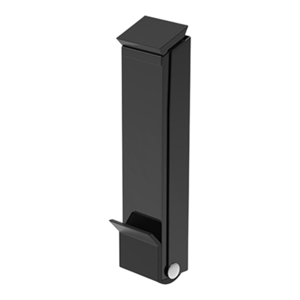 Geen boren Flip Deurstopper Kick Down Deurstop Zelfklevende winddichte stop Veiligheid Anti-collision Deurhouder Keeper: Zilver