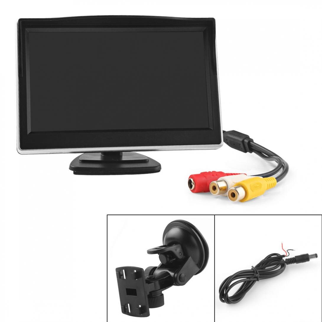 5 Inch Tft Lcd Car Rear View Monitor 480X272 Hd Digitale Kleur Auto Achteruitkijkspiegel Reverse Monitor Ondersteuning vcd Dvd Gps Camera