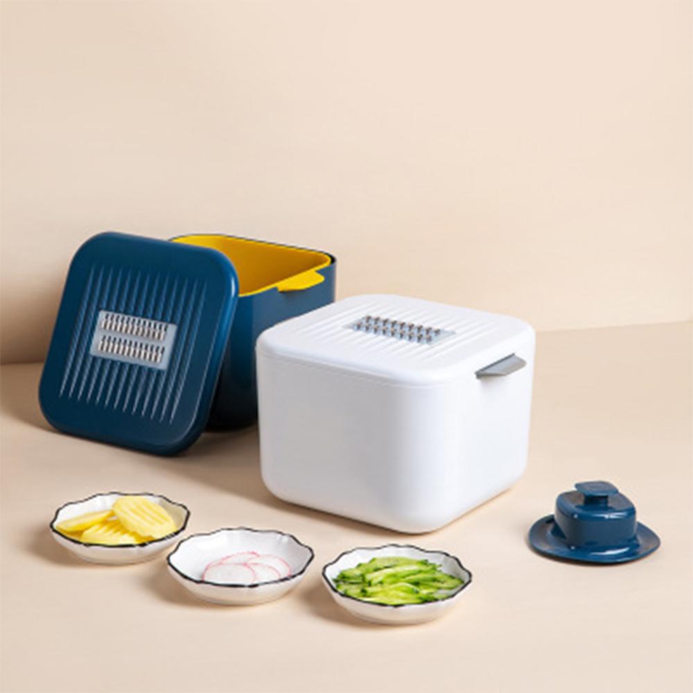 4 In 1 Multifunctionele Groentesnijder Met Drainage Mand Voor Huishoudelijke Gebruik Niet Kwetsen Hand Shredder Aardappel flarden Keuken