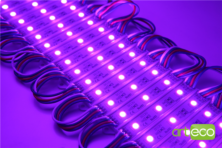 100 teile/los DC12V 5050 3LEDs LED-modul 5050 RGB LED-modul licht RGB IP65 Wasserdicht