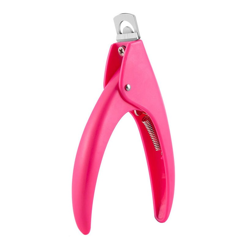 Coupe-ongles en forme de U, 4 couleurs, ciseaux pour faux-ongles français, coupe-ongle en acier inoxydable, outils de manucure: rose red