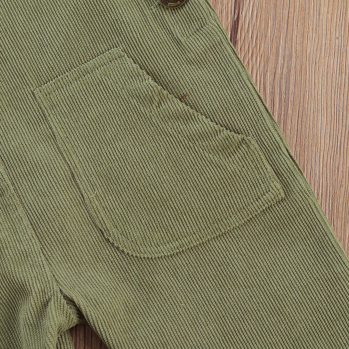 Pantalones de tirantes con botones para bebés y niños, pantalón holgado con bolsillos de Color sólido, traje con hebilla ajustable, 0 a 24 meses,