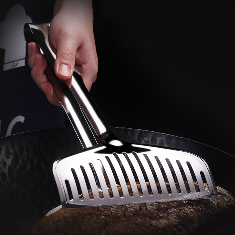 Edelstahl Lebensmittel Clip Multi-Funktion Küche Clip gebraten Steak Schaufel Gebraten Fisch Schaufel Grill Brot Clip Küche Werkzeug