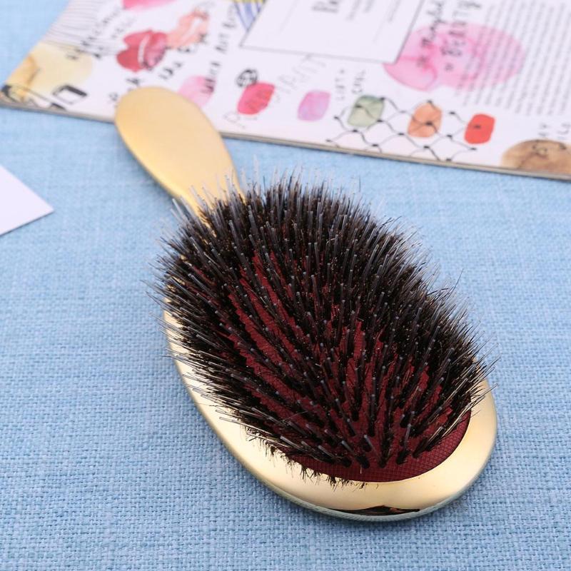 1pc Anti-Static Hair Brush Boar Bristle Hair Massage Air Cushion Comb Hairdressing Tool ABS Handle Hair Brush