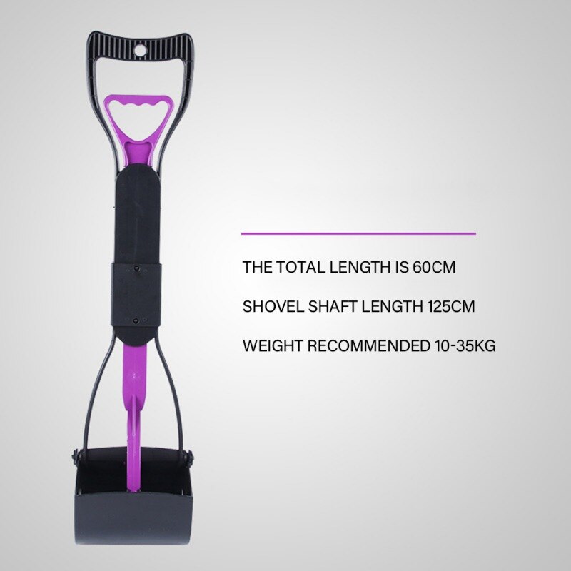 Pet Poop Clip Long Handle Stool Shovel Toilet Picker #: Dark Grey