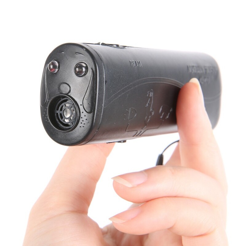 3 in 1 Ultrasonic Dog Anti Barking Training Device Trainer LED Ultrasonic Stop Barking ef