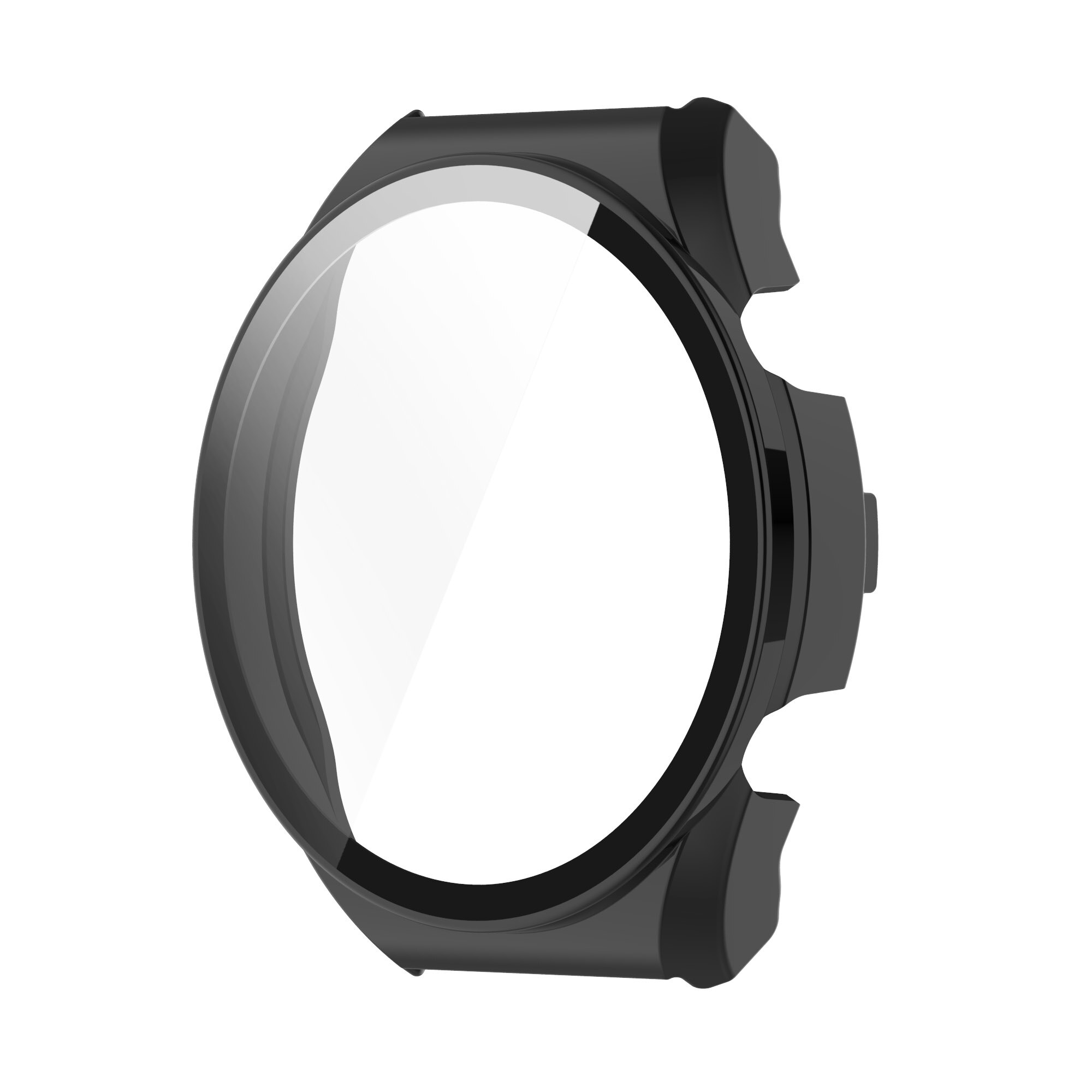 Helskärmsskydd för xiaomi watch  s1, smartwatch-fodral, datorskal med glasfilm för mi watch lite-tillbehör: Svart