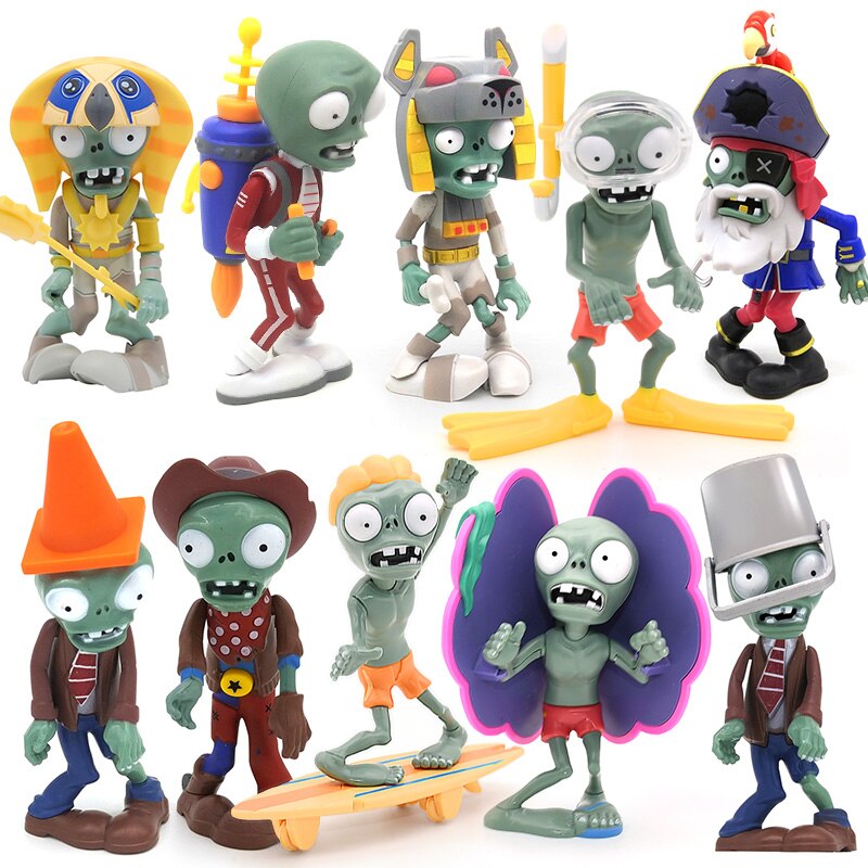 Role Plants Pea shooting Zombie 2 Toys Full Set for Boys Ejection Anime Children&#39;s Dolls Action Figure Model Toy No Box: no box L