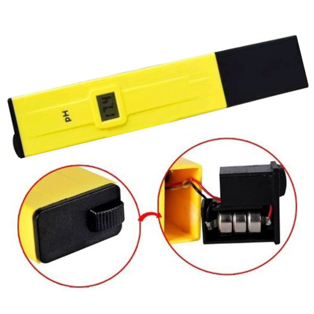 Mini LCD Digital Pen PH Meter Meters Tester Pocket Hydroponics acidity Water Test Tools for Home school laboratory Pool Portable