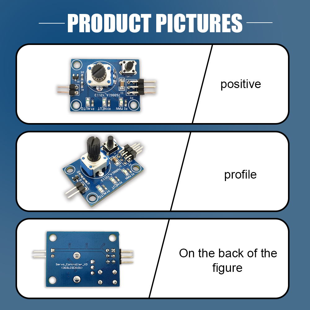 Servo Controller Stuurinrichting Tester Module 5V Met Roterende Potentiometer Schakelaar Drie Control Modes