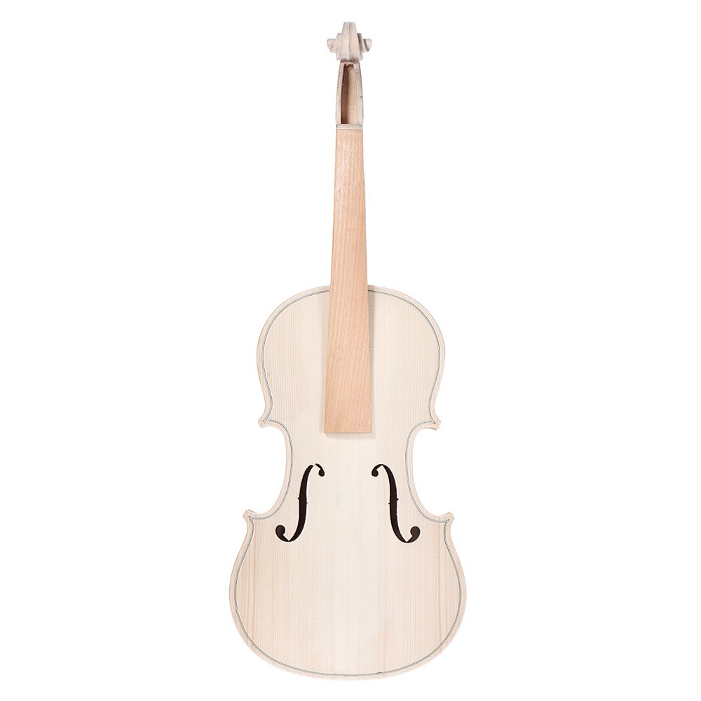 Diy 4/4 Full Size Natuurlijke Massief Houten Akoestische Viool Fiddle Kit Spruce Top Maple Hals Jujube Hout Accessoire
