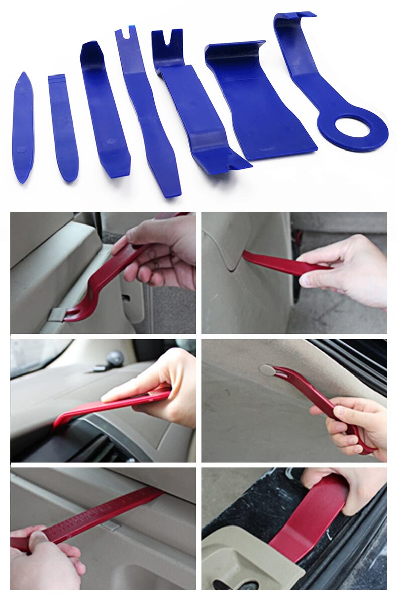 38 Pcs Car Trim Removal Tool Car Door Panel Dash Audio Radio Removal Tools Kit Automotive Pry Tools Kits Auto Repair Kit