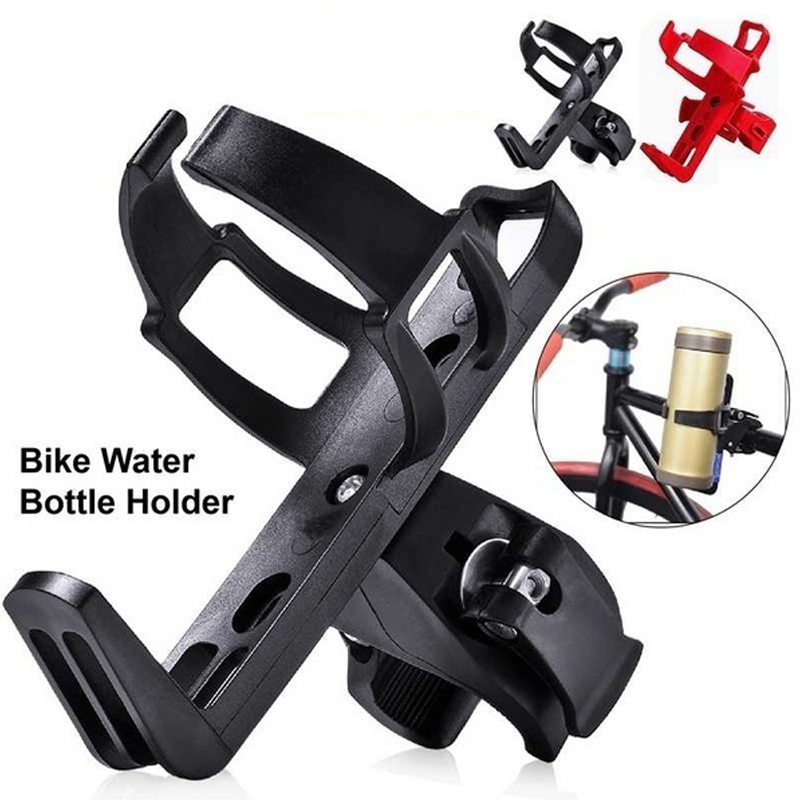 Bike Water Bottle Holder Steel Rotatable Bicycle Water Bottle Cage Bicycle Beverage Holder Clip Mount Stand Bike Accessories