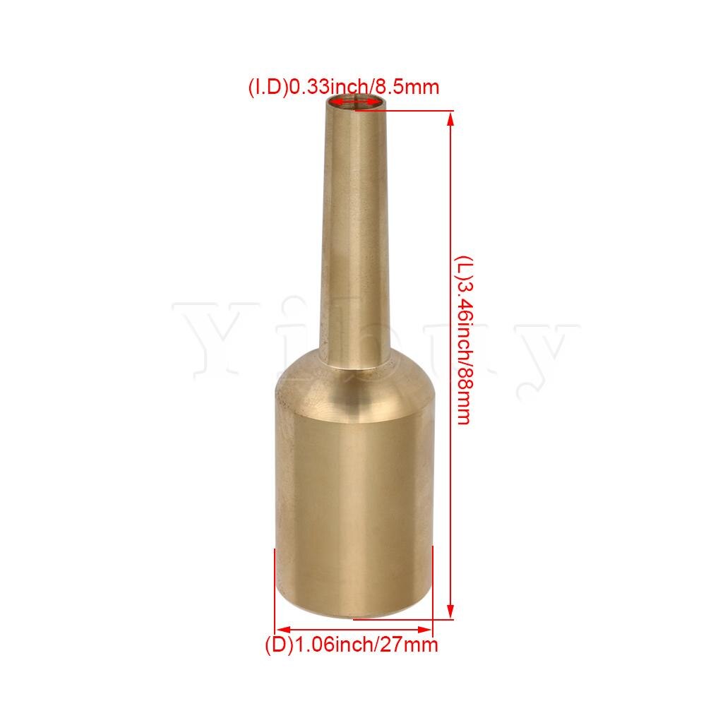 Yibuy 1.5c messing trompet dele begynder trompet praksis mundstykke 27 x 88mm