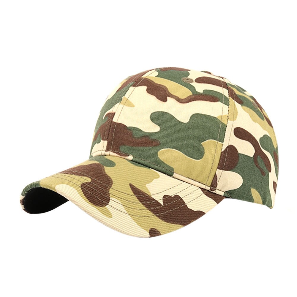 Outdoor Mannen Vrouwen Honkbal Tennis Caps Camouflage Verstelbare Zonnescherm Snapback Hoeden Comfortabel Om Te Dragen 0824: Green