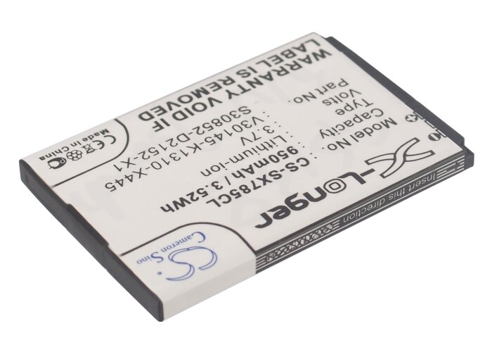 Batterie Cameron Sino 950mAh pour Siemens Gigaset L400A,L400H,SL400,SL780,SL785,SL788,SL78H, X656,OpenStage SL4