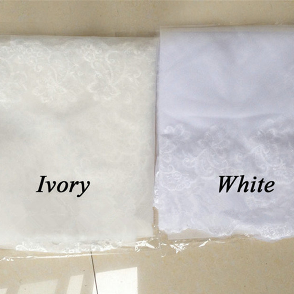 Short Ivory White Bridal Veils Wedding Veil With Comb Veu De Noiva Curto Wedding Accessories For Bride