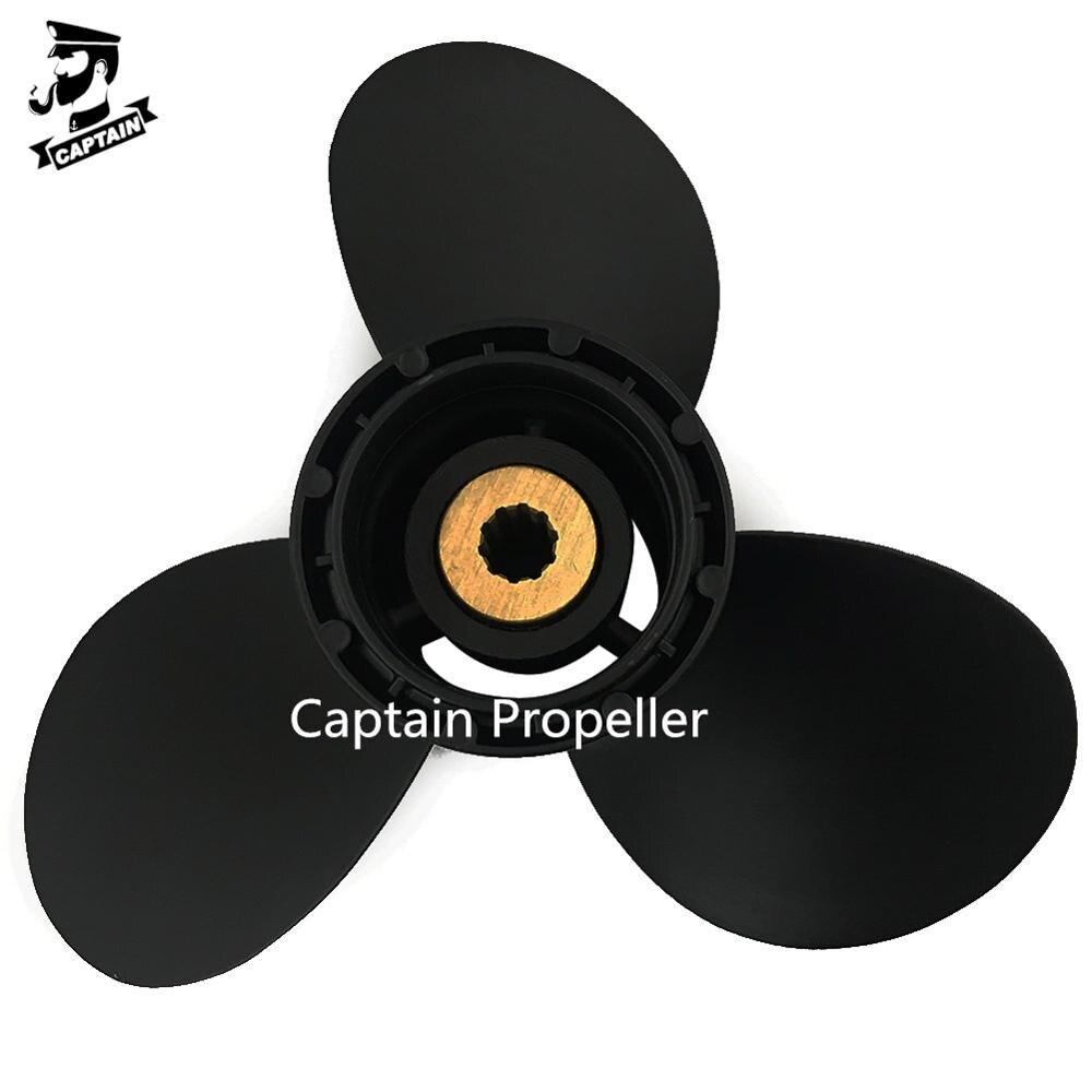 El capitán de la hélice 9 1/4x9 58100-94J00-019 colocar Suzuki motores fuera de borda, DF9.9A DF8A DF15 DF9.9 aluminio 10 estriado de dientes RH