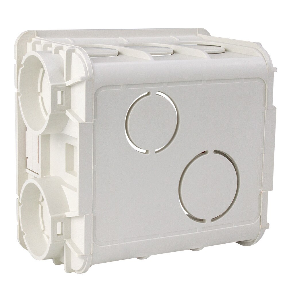 Caja de montaje ajustable tipo 86, 86mm * 85mm * 50mm, caja de interruptores de pared, luz Led, caja de enchufe aplicable para cualquier posición de superficie de pared