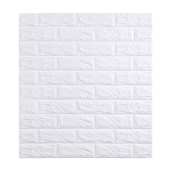 10Pcs/Lot PE Foam 3D Wallpaper DIY Wall Stickers Wall Decor Embossed Brick Stone Wallpaper Kids Bedroom Living Room House Poster: 77x70cm / 1pcs