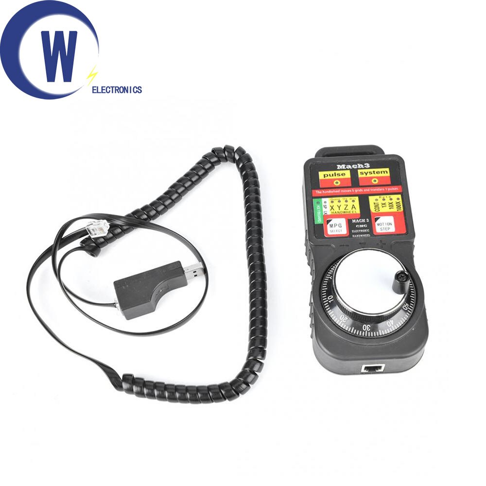 CNC MACH3 USB Industrielle Elektronische Handrad 4 Achse Manuelle Puls Generator MPG Anhänger Handrad
