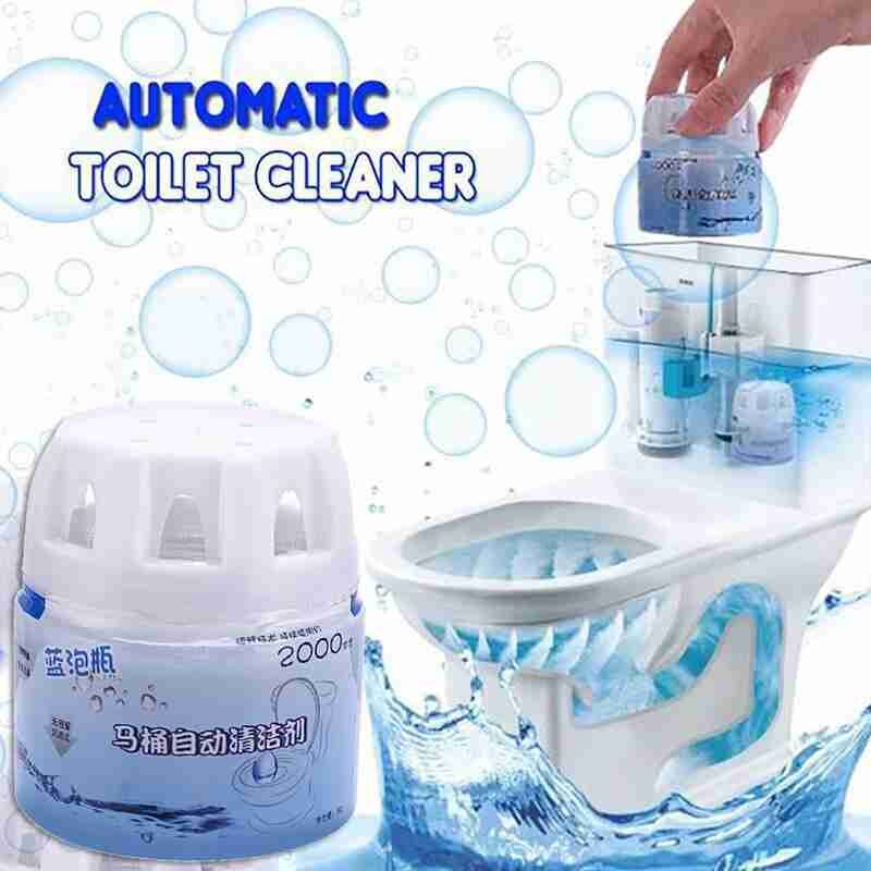 80g Toilet Cleaner Automatic Toilet Cleaner Assistant Cleaning WC All-Purpose Bubble Cleaner Blue Bathroom C5R6