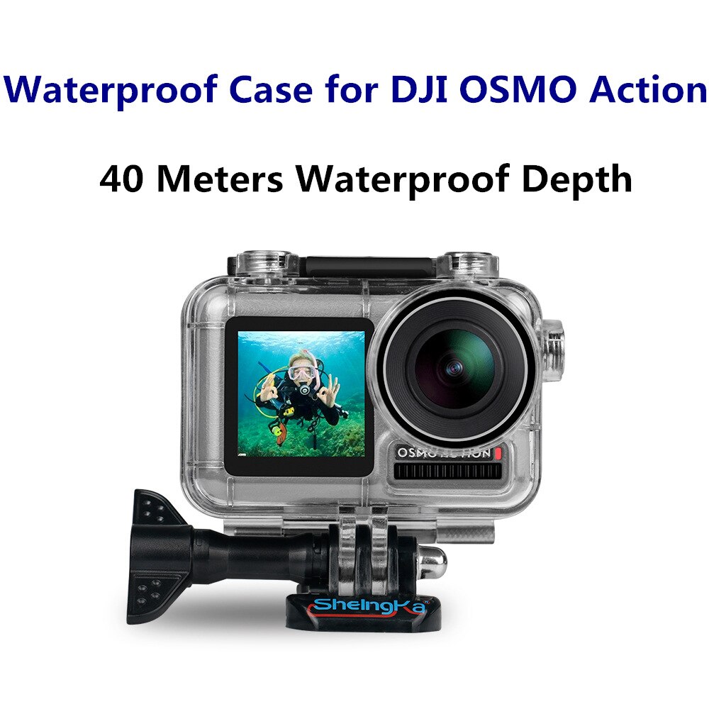 Waterdichte case voor OSMO Action Sport Camera Waterdichte Behuizing Case Voor DJI Osmo Action 40 Meter Waterdicht Accessoires