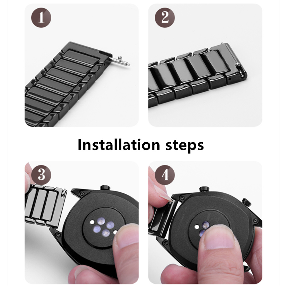 Keramik 22mm uhr Band für Samsung Galaxis uhr 46mm 3 45mm Band Getriebe S3 Grenze Armbinde handgelenk gürtel Huawei uhr GT 2 Gurt