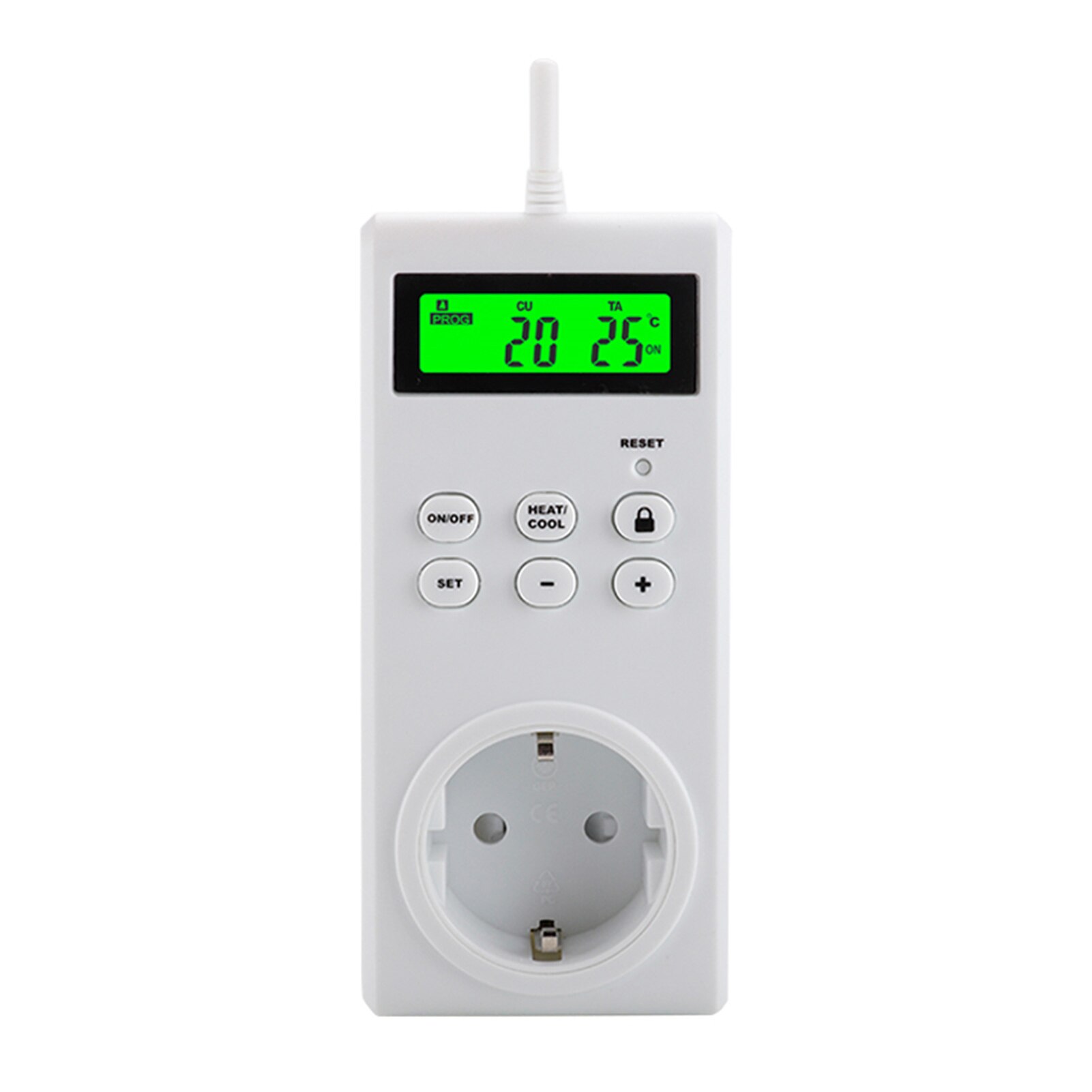 Auto Temperature Control Switch Outlet Plug In Thermostat With Temperature Sensor Smart Temperature Controller Socket Outlet: EU