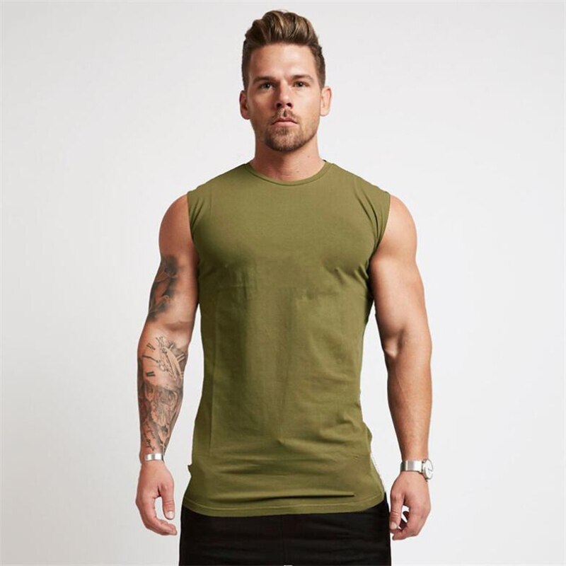 Fitnesscentre træning ærmeløs skjorte tank top mænd bodybuilding tøj fitness herre sportstøj veste muskel mænd tank tops