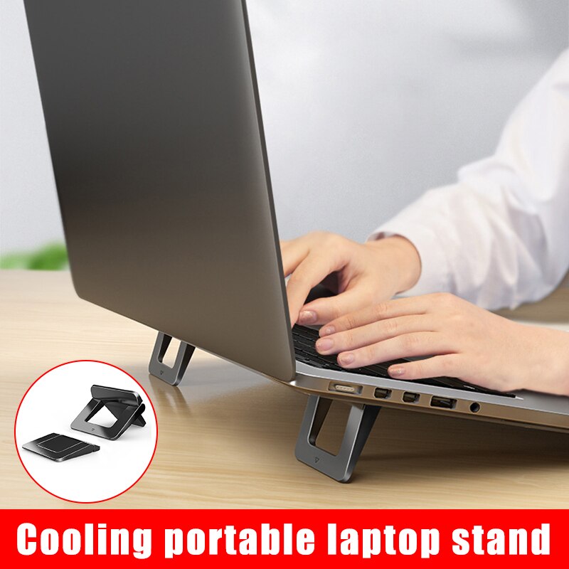 1 Paar Mini Draagbare Onzichtbare Laptop Houder Verstelbare Cooling Stand Voor Bureau Notebook SP99