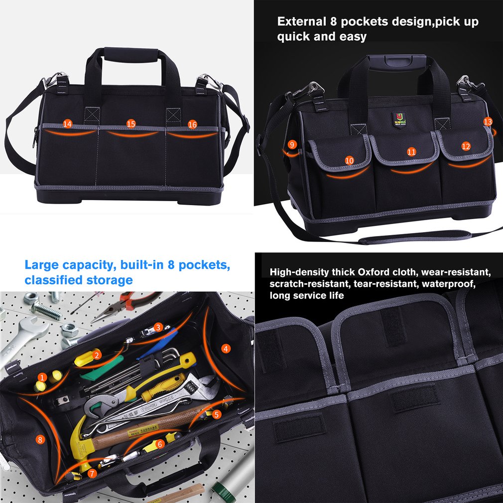D9 Hardware Repair Kit Tool Bag Elektricien Werk Multifunctionele Duurzame Mechanica Oxford Doek Opbergtas Organizer Bag