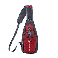 Outdoor Running Messenger Bag Sport Cycling Single Shoulder Pack Man Small Hiking Crossbody Bag Waterproof Bicycle Chest Bags: Red Color