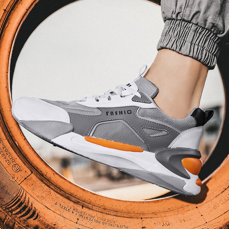 Lette løbesko åndbare mænd sneakers forår udendørs sko mænd behagelige dæmpende mesh fritidssko til par