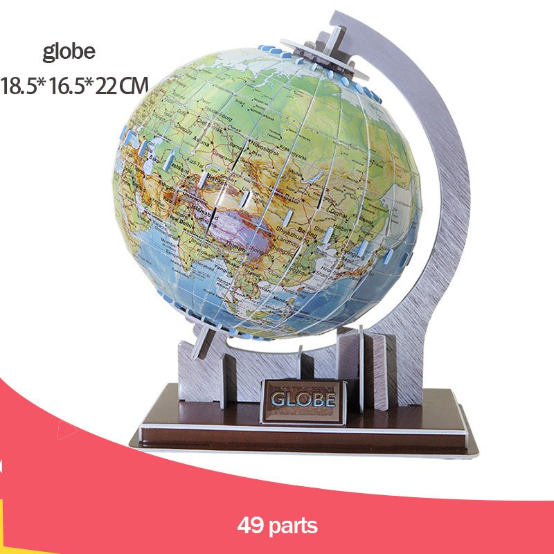 Sistema Solar de 8 planetas para niños y adultos, modelo de globo, rompecabezas tridimensional, montaje de planetas espaciales, juguete de papel, herramienta de enseñanza Manual: globe