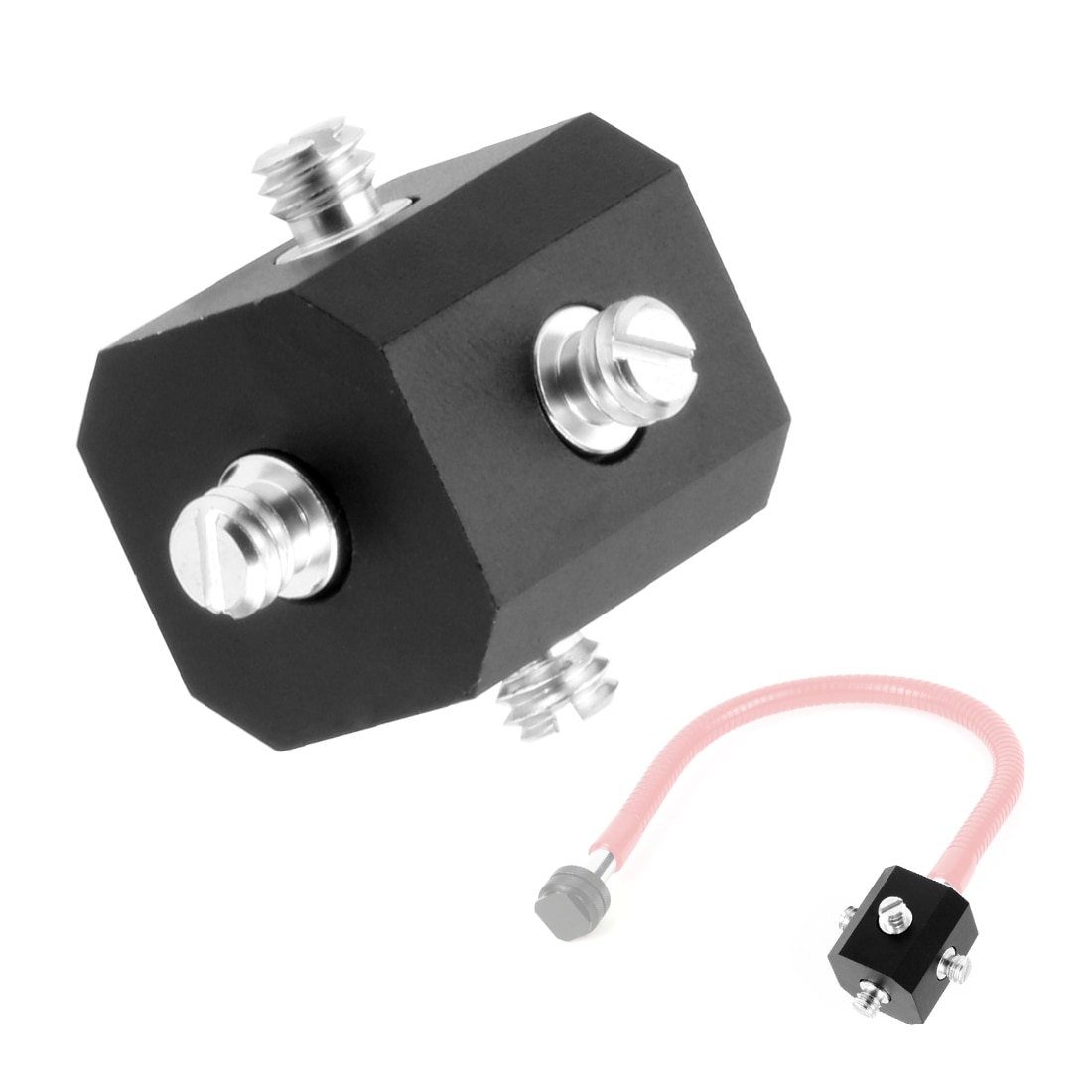 BGNing Polyhedron Cubic Mount 1/4" 3/8" Cube Bracket Stand Support Adapter for Tripod Camera Rig Cage LED Light Bouncer Diffuser