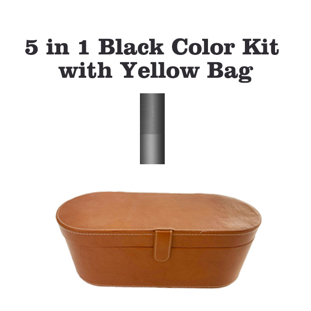 Föhn Elektrische Kam Haar Krultang Stijltang Borstel 5 In 1 Elektrische Lucht Kam Haar Styling Tool Kapper Salon Blow droger: au plug / Black with bag
