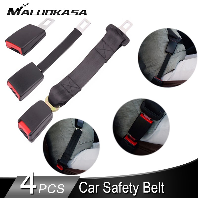 Universal Seat Belt Cover Car Safety Belt Extender 3 Size Seat Belt Extension Plug Buckle Seatbelt Clip Auto Accessories