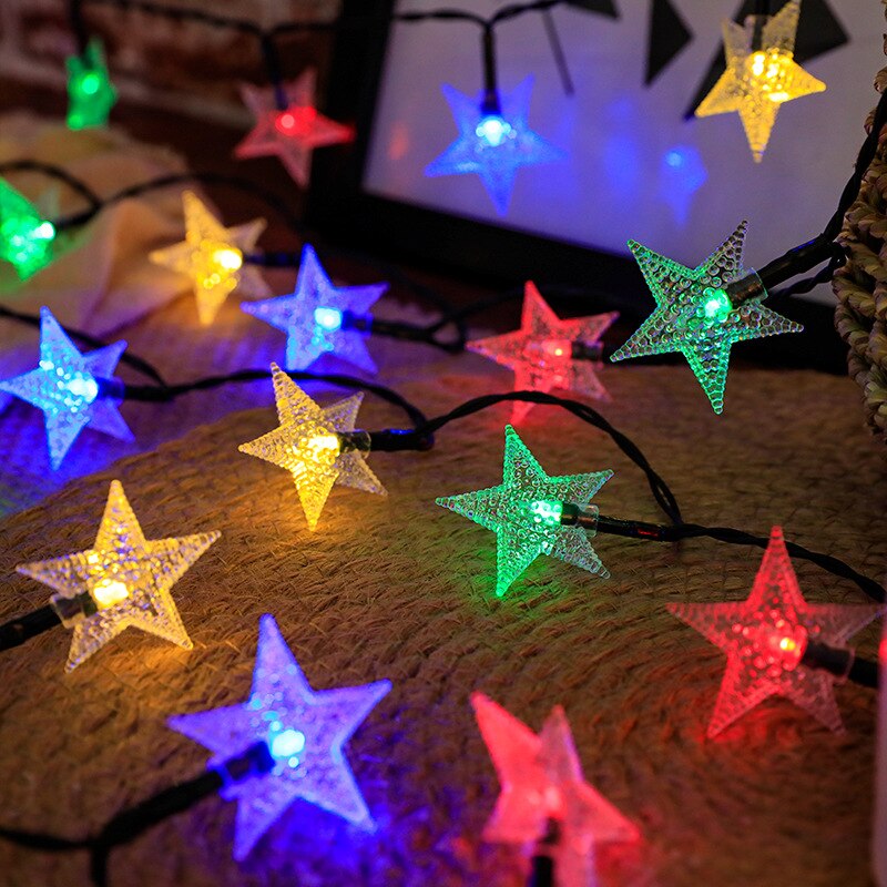 Led Solar String Light 6M 50Leds Solar Star String Fairy Light Outdoor Tuin Christmas Party Decoratie Zonne-verlichting