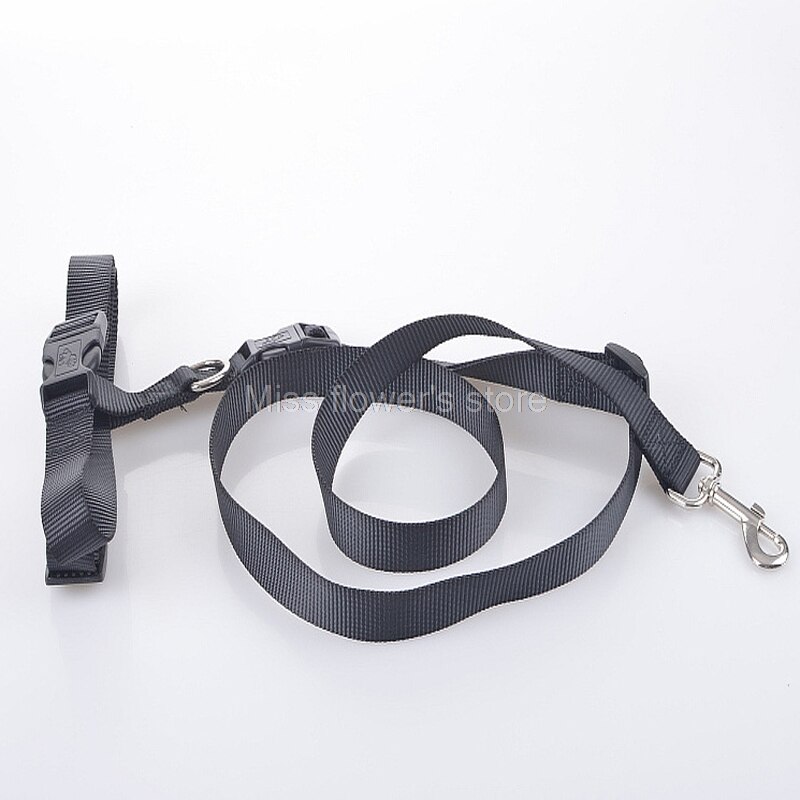 1 PCS Pet Hond Running Walking Jogging Verstelbare Handsfree Leash Taille Riem: Black