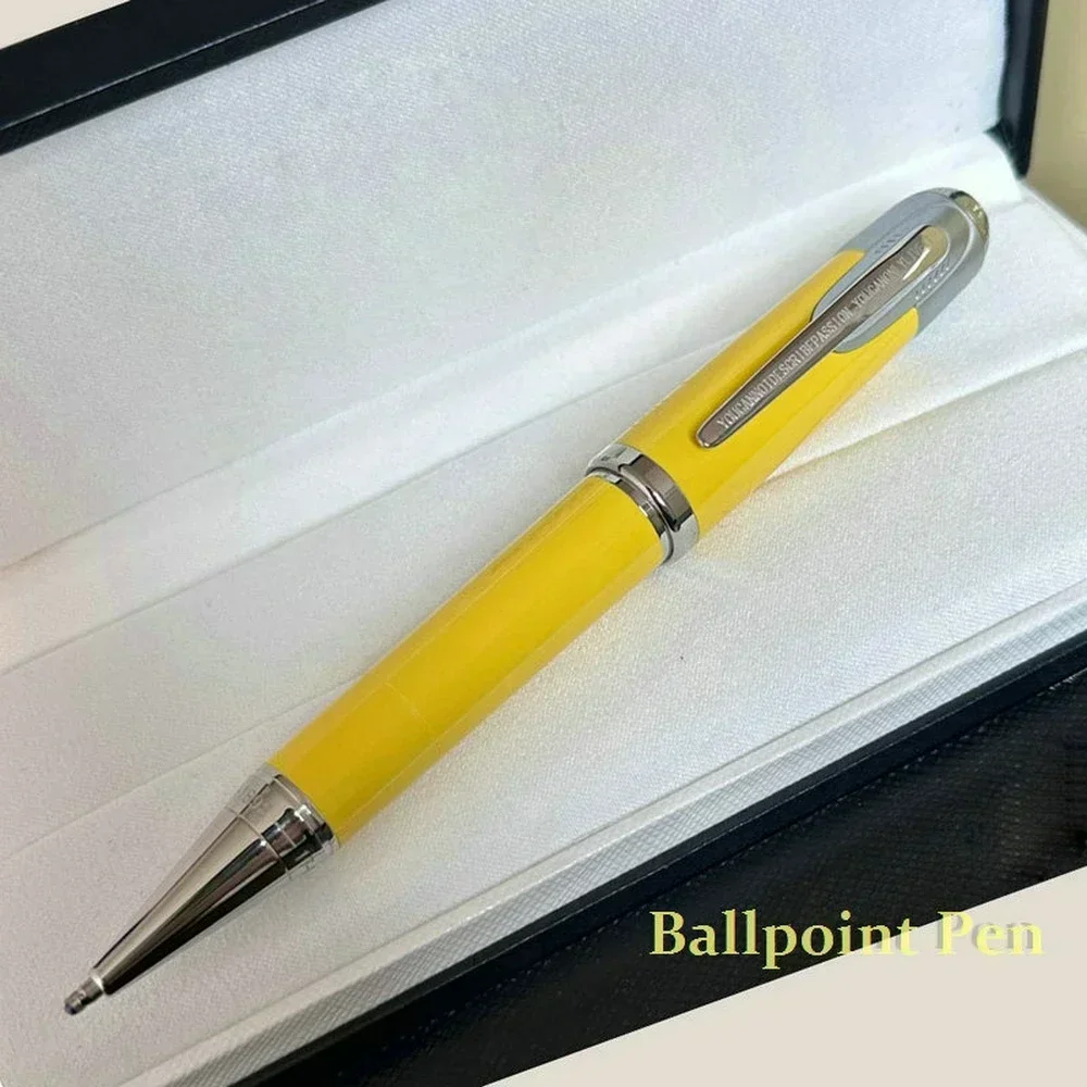 Classique Signature Ferr-ari Gray/Silver Clip Red Piston Rollerball Ballpoint Ink Fountain Pen Office Writing for