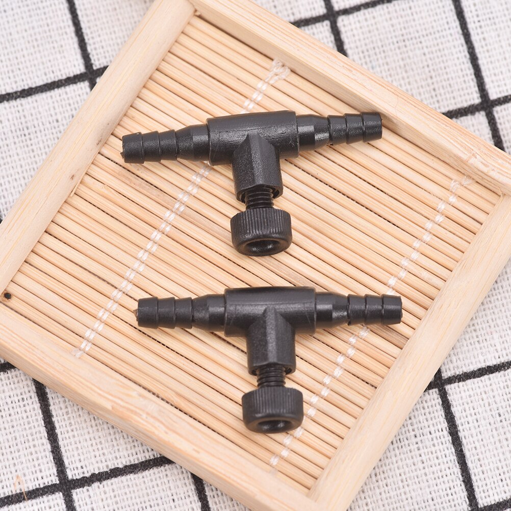 3/10pc aquarium luchtleiding slang buis instelbare connector pomp stroomregelkleppen schakelaar kraan 4*6mm slang luchtpijp