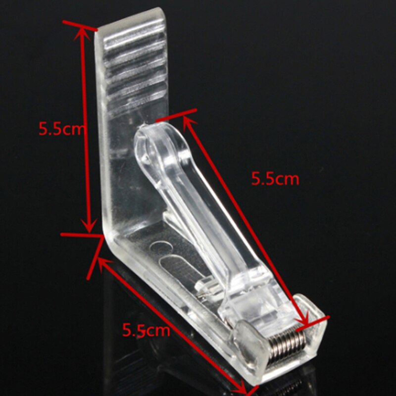 Plastic Transparent Tablecloth Fixing Clips Clear Holder Kitchen Table Cloth Clamps Picnic Wedding Prom Party Supplies
