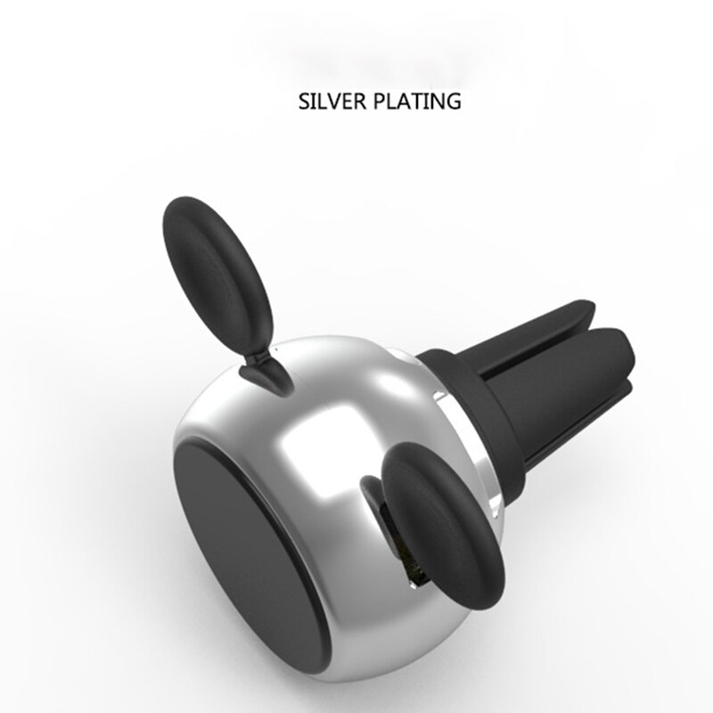 Draagbare digitale lcd-klok voor in de auto, temperatuurweergave, elektronische klok, thermometer, aromatherapie, auto-accessoires, zilver