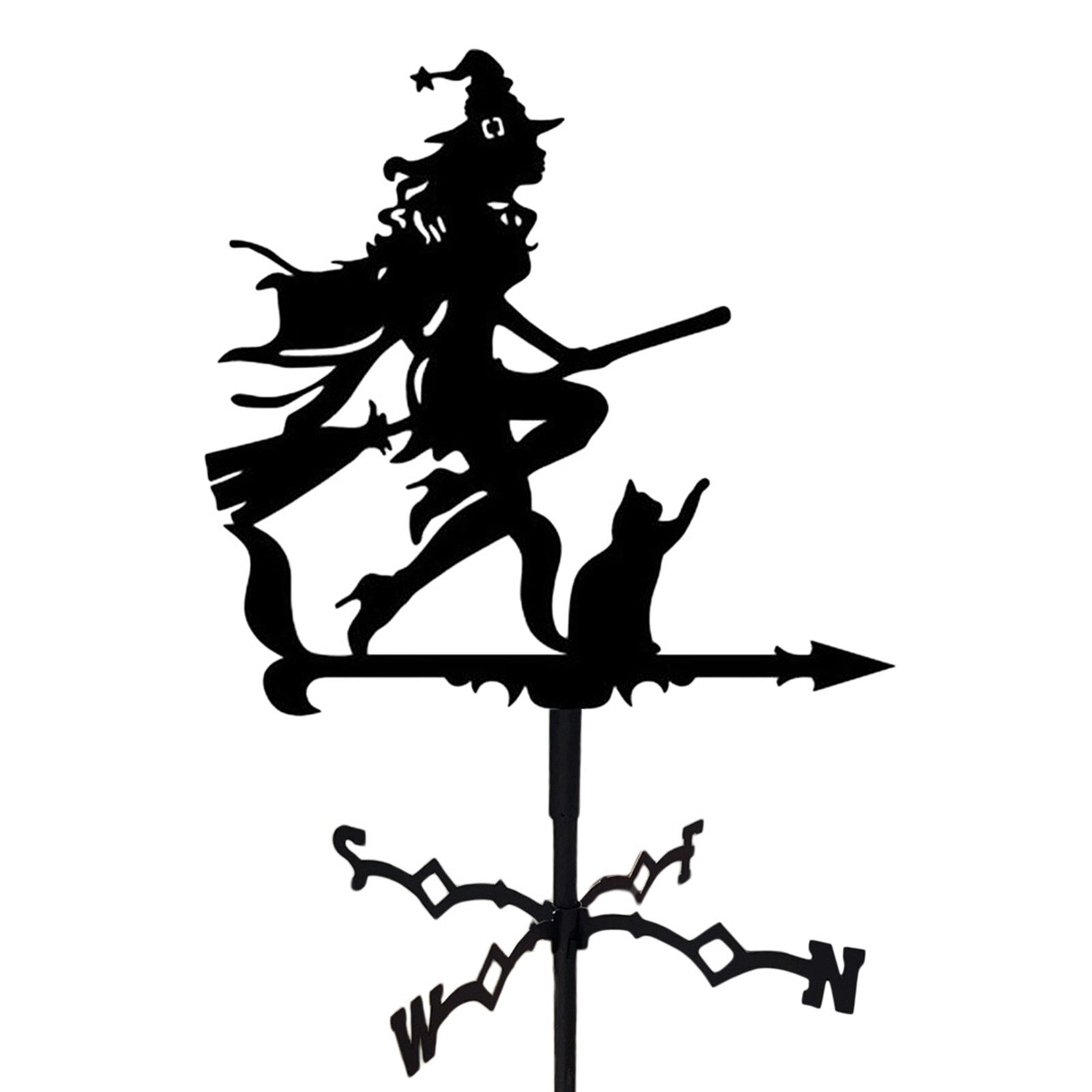 Iron Rooster Weather Vane Metal Weather Vane Painted Ornament For Roof Shack Indicating Wind Direction Yard Decor Cock Decorated: style 2