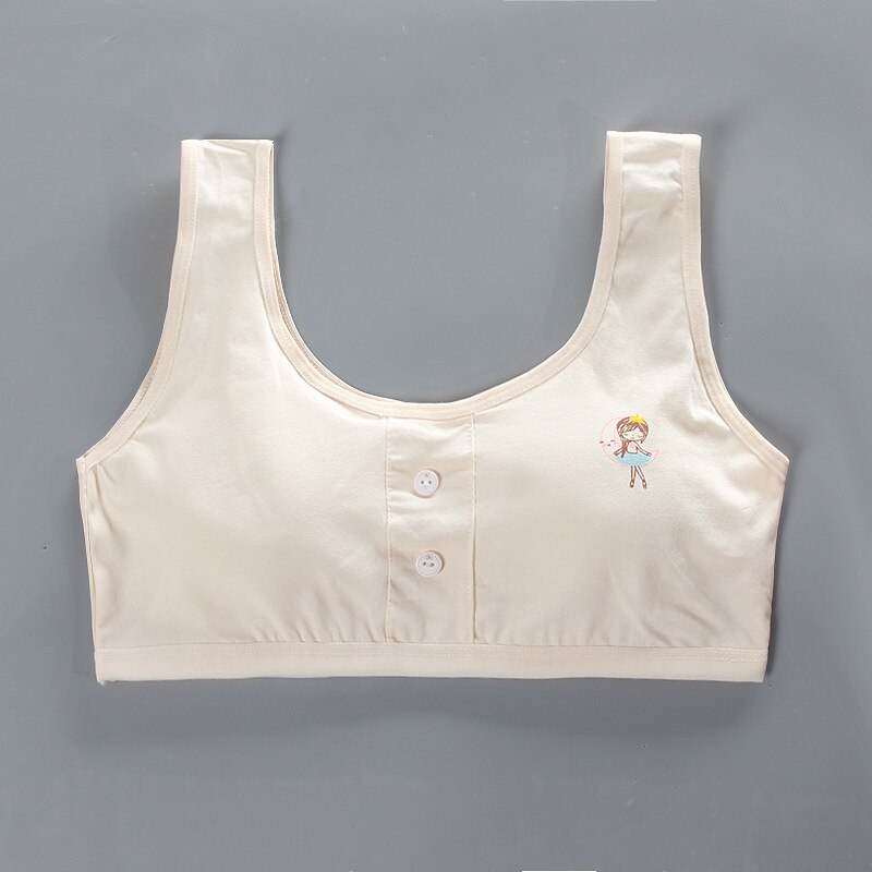 Bras for Teen Girls Training Bras 9 14 Years Kids Soft Underwear Girls Breathable Children Cotton Sports Bras: 5
