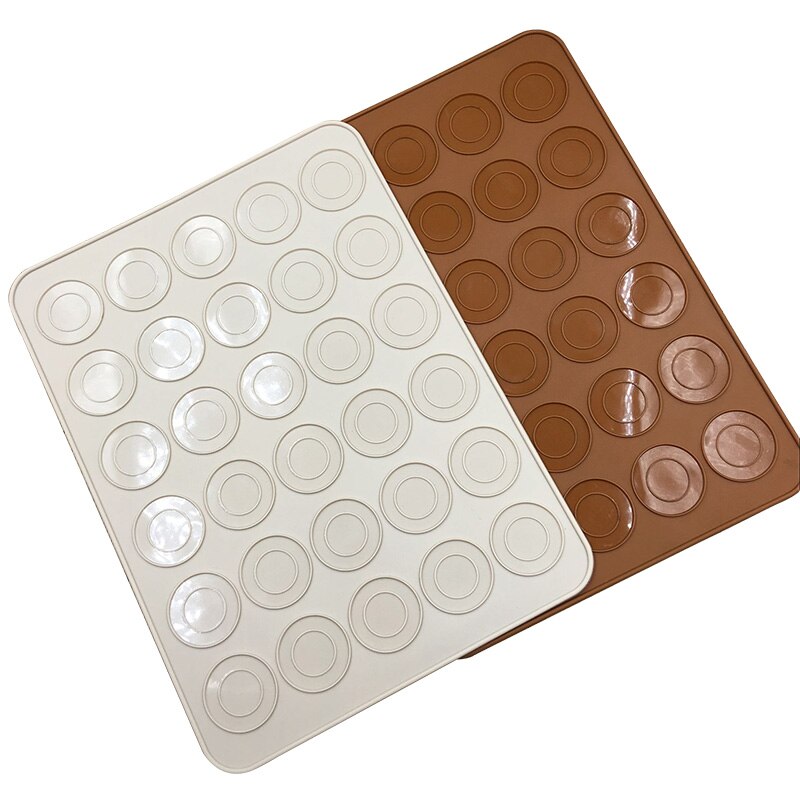 Silicone Macaron Baking Mat Oven Sheet Liner Baking Mat Cookie Bread Biscuit Puff Eclair Perforated Silicone Pastry Nonstick Mat