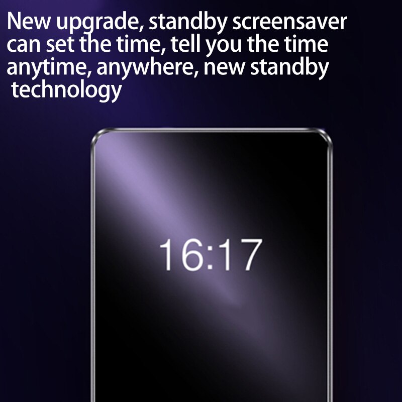 X3 Bluetooth Card Mp3 Player Student English Small Ultra-Thin Voice Recorder Mp4 Mp5 Player-8G