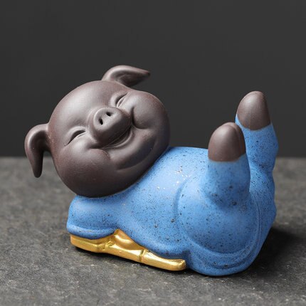 Tea pets ceramic lucky pig ornaments tea art tea play tea set accessories: D