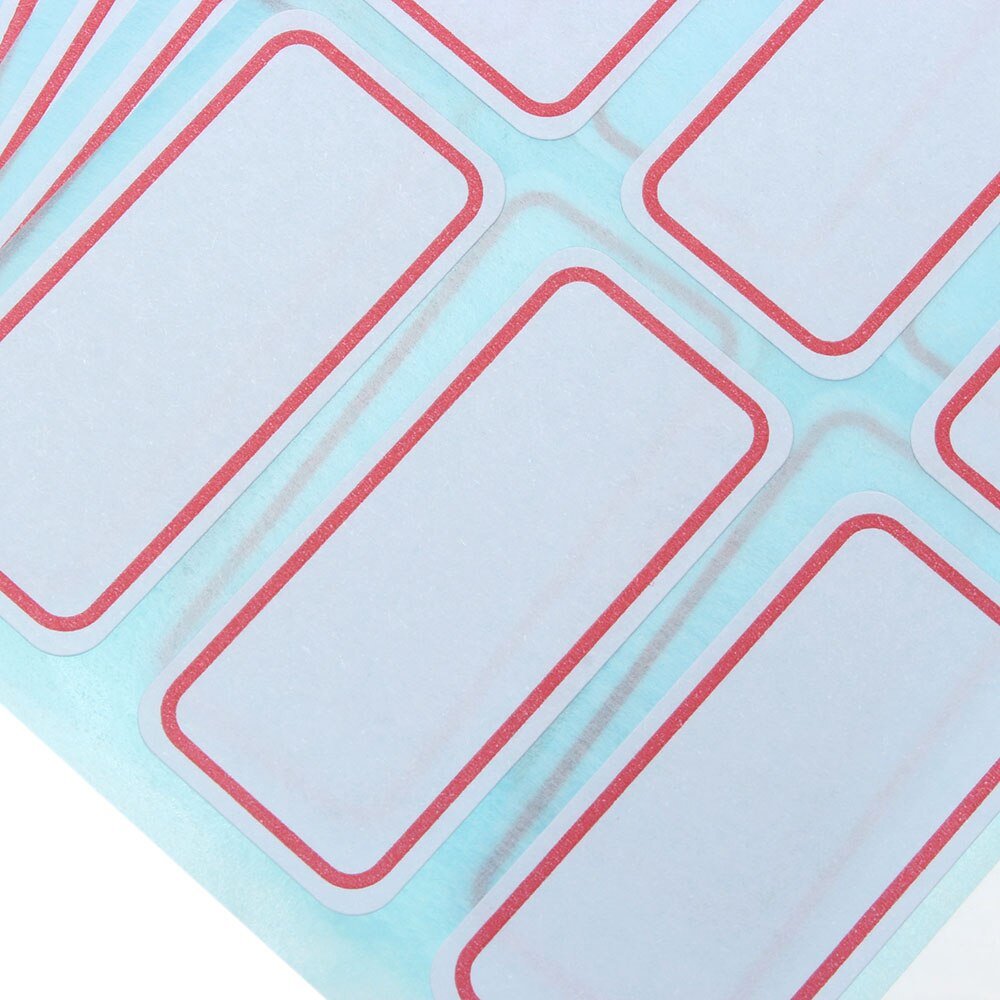 72pcs /pack White Self Adhesive Stickers Labels Name Sticker Household Classification Mark Sticker Seasoning Bottle Sticker
